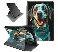 BFSEROBJ for Microsoft Surface Pro 9 Case 360 Rotating Degree Stand Lightweight Protective Smart Cover with Auto Wake/Sleep Tablet Case for Microsoft Surface Pro 9 13 inch 2022 - Black Dog