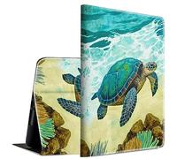 BFSEROBJ for Samsung Galaxy Tab A9 Plus Case Lightweight Smart Case PU Leather Adjustable Stand Protective Cover with Auto Wake/Sleep Tablet Cover for Samsung Galaxy Tab A9 Plus 11 inch - Cute Turtle