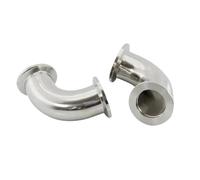 BFSYDLUJ 1pcs KF16 KF25 KF40 KF50 Vacuum Elbow Bend Pipe Tri Clamp Adapter 90 Degree Flange Elbow Fitting Tube(KF40)