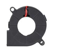 BFSYDLUJ 2PCS DC 5V 12V 24V 50x50x15mm Ball Bearing 2Pin Radial Fan 5015 Turbo Blower 5cm 50mm Radiator(5V Sleeve USB,2 Pcs)