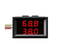 BFSYDLUJ No shunt dual LED Display 0.28 DC0-100V/50A voltage current meter Digital Ammeter Voltmeter 5 wire [4 pcs/lot](Red blue)
