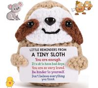 BFSYRR Emotional Support Potato, Sloth Stuffed Toy Plush Doll with Card, Funny Emotional Support Gift for Women Men, Cute Potato for Desk Accessories Decor