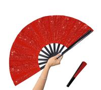 BFSYRR Folding Fan, Large Hand Held Fans Folding, Fan Handheld Folding, Decorative Accessory for Dancers for Boots On The Ground Dance Outdoor Party Decorations