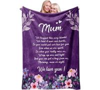 BFSYRR Mothers Day Blanket, Mothers Day Presents, 51.18INCH*59.05INCH Soft Fluffy blanket, Suitable for Daughters And Sons To Give To Their Mothers for Their Valentines Day, (Purple)