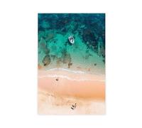 BFTIUTG Australian Beach Scenery Travel Poster Canvas Poster Wall Art Decor Print Picture Paintings for Living Room Bedroom Decoration 24x36inch(60x90cm)