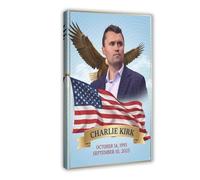 BFTIUTG Charlie Kirk (12) Canvas Poster Wall Art Decor Print Picture Paintings for Living Room Bedroom Decoration 16x24inch(40x60cm)