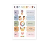BFTIUTG Children's Mindfulness And Affirmation - Calming Corner Poster 2 Canvas Poster Wall Art Decor Print Picture Paintings for Living Room Bedroom Decoration 16x24inch(40x60cm)