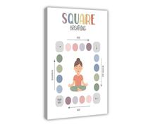 BFTIUTG Children's Mindfulness And Affirmation - Calming Corner Poster 3 Canvas Poster Bedroom Decor Landscape Office Room Decor Gift 16x24inch(40x60cm)