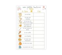 BFTIUTG Morning And Evening Routine Checklist for Children with ADHD 2 Canvas Poster Bedroom Decor Landscape Office Room Decor Gift 20x30inch(50x75cm)