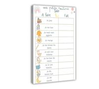 BFTIUTG Morning And Evening Routine Checklist for Children with ADHD 3 Canvas Poster Wall Art Decor Print Picture Paintings for Living Room Bedroom Decoration 08x12inch(20x30cm)