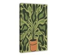 BFTIUTG Retro Bohemian Gender-Neutral Botanical Art Canvas Poster Wall Art Decor Print Picture Paintings for Living Room Bedroom Decoration 12x18inch(30x45cm)