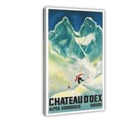 BFTIUTG Tourism Poster for Château De Douaix Canvas Poster Wall Art Decor Print Picture Paintings for Living Room Bedroom Decoration 20x30inch(50x75cm)