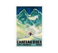 BFTIUTG Tourism Poster for Château De Douaix Canvas Poster Wall Art Decor Print Picture Paintings for Living Room Bedroom Decoration 24x36inch(60x90cm)