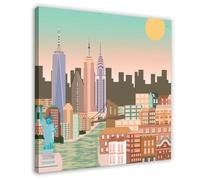 BFTIUTG Villanova University Campus Cityscape Map 2 Canvas Poster Wall Art Decor Print Picture Paintings for Living Room Bedroom Decoration 24x24inch(60x60cm)