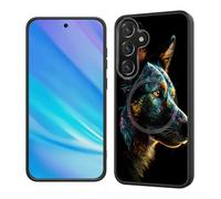 BFUKVOU Magnetic for Galaxy S25 Case, [Compatible with Magsafe] [Frosted Translucent] Shockproof Protective Phone Case for Samsung Galaxy S25 6.2" 2025,German Shepherd