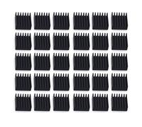 BfyBest 30-Pack Aluminum Heatsink Heat Sink Cooling Fin 14mm x 14mm x 6mm, Black