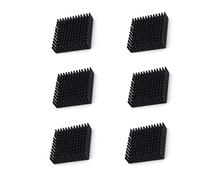 BfyBest 6pcs Aluminum Chipset Heat Radiator Cooling Fin Heatsink 40mm x 40mm x 11mm Black