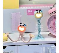 BFYDOAA 2Pcs Mini Night Light Cartoon Octopus Night Lamp Small Desk Lights Adjustable Phone Holder for Bedroom Office Dorm Nursery Decor