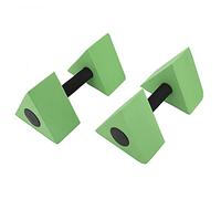 BFYDOAA 2Pcs Water Dumbbell Weights EVA Foam Water Aerobics Barbells Weights Swimming Training Equipment for Pool Exercise Water Fitness (Green)