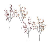 BFYDOAA 4 Piece Fall Plant Berries Stems 78 cm Long Stems Faux Berry Dry Branches for Tall Vase,Autumn Harvest Party,Wedding Decoration