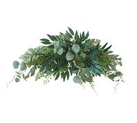 BFYDOAA Floral Swag,Artificial Eucalyptus Door Wreath Handmade Garland for Mirror Home Wedding Party Door Lintel Decoration