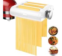BFYLIN Pasta Maker Accessories Mixers 3 in 1 Set Stand Mixer Attachments Include Pasta Roller, Spaghetti,Fettuccine Cutter, 8 Adjustable Thickness Settings