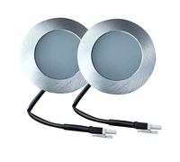 BFYNDE YFcaiheng 2-Piece 50mm Cut Hole Cabinet Light LED Range AID Hood Light Bulb 12V DC Kitchen Cooker Light Lamp Frosted Cover LED Light (Color : White 6000K, Size : No)