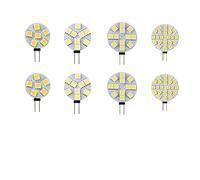 BFYNDE YFcaiheng G4 LED Round Range Hood Bulb 12v SMD5050 6/9/12/24 Leds SMD LED Boat Light White/Warm White Bulb Lamp Spot Light (Color : White light, Size : D-1.2W 6LED)