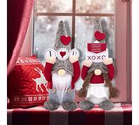 BFYSFBAIG Wedding Gnome Gonk Decorations Handmade Plush Doll Tomte for Mother's Day Novelty Table Ornament Wedding Birthday Gifts for Mom Women Men Girlfriend Boyfriend (2PCS Gnomes)