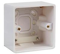 BG 1-Gang Surface Box, 50mm (D), White