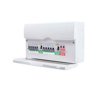 Bg 10 Way Dual Rcd Metal Consumer Unit With 10 X Mcbs, Cfudp18610