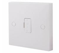 BG Electrical Unswitched Fused Spur Connection Unit, Double Pole, Square Edge, Nexus 900 Series, White Moulded, 13A, 952