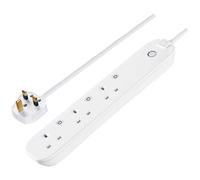 British General BG Smart! Three Socket Extension Lead with Individual Switches, 1 Metre Cable