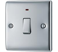 Bg 20A Rocker Raised Slim Control Switch With Led Indicator Gloss