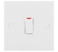 Bg 20A Rocker Raised Square Control Switch Gloss White