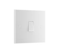 Bg 20A Single 2 Way Raised Square Screwed Intermediate Switch Gloss White