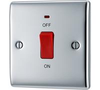 Bg 45A Rocker Raised Slim Control Switch With Led Indicator Gloss