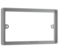 BG 818/G Round Edge Double Rectangular Spacer 10mm Grey