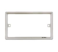 BG 818 White Round Edge Double Rectangular Spacer 10mm