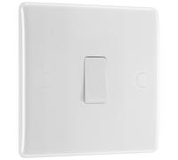 BG 830 White Round Edge 20A DP Switch