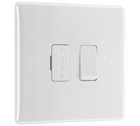 BG 850x5 White Round Edge Switched Spur 13A (5 Pack)