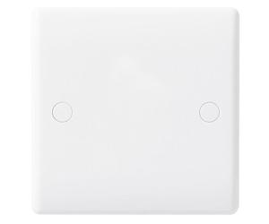 BG 894 White Round Edge Single Blanking Plate