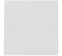BG 904 White Square Edge Single Blanking Plate