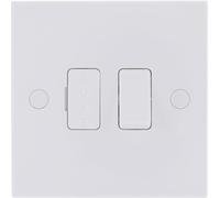 BG 950x5 White Square Edge Switched Spur 13A (5 Pack)