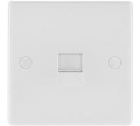 BG 900 Series 1 Gang Slave Telephone Socket - White - 9BTS-1