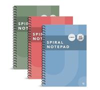 BG A5 Spiral Notepad 128 Pages Lined NoteBook - Assorted Colours X1