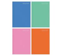 BG Academic A5 Textured Casebound Term-Time July-July Diary Page A Day 2025-2026, Choose Your Block Colour (Orange)