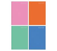 BG Academic Term-Time July-July Diary A4 Hardcover Textured Page A Day 2025-2026, Assorted Colours X1