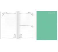 BG Academic Term-Time July-July Diary A4 Hardcover Textured Page A Day 2025-2026, Choose Your Colour (GREEN)