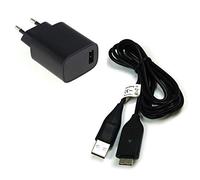 bg-akku24 Charger and Charging Cable Data Cable USB Cable for Samsung WB500 WB5000 WB550 WB5500 WB600 WB650 WB690 WB700 WB710 WP10